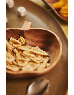 HK LIVING - Acacia apple bowl L