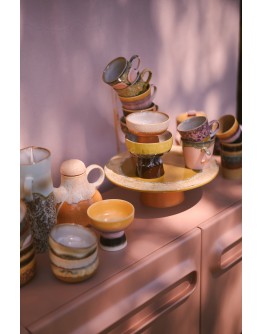 HK LIVING - 70s ceramics: tapas bowl on base Dunes, S