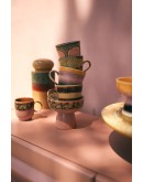 HK LIVING - 70s ceramics: tapas bowl on base Lush, L HK LIVING - 70s ceramics: tapas bowl on base Lush, L