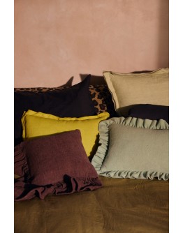 HK LIVING - Linen cushion, lemongrass 50x30cm