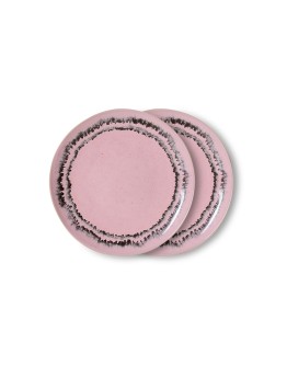 HK LIVING - 70s ceramics: dessert plate bubble, set of 2