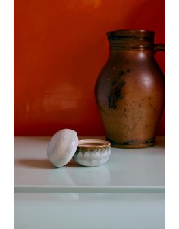 HK LIVING - 70s ceramics: sugar pot petal