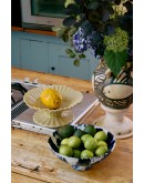 HK LIVING - Ceramic bowl on base indigo