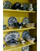 HK LIVING - Ceramic bowl on base indigo