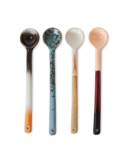 HK LIVING - 70s ceramics: spoons breeze, L, set of 4