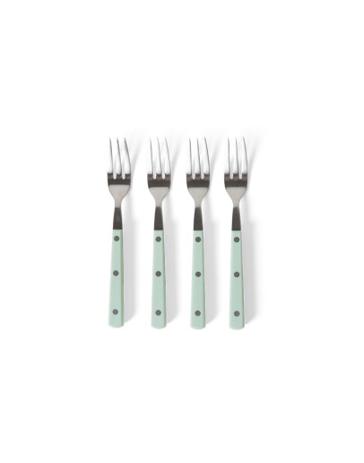 HK LIVING - 70s cutlery: dessert forks mint, set of 4 HK LIVING - 70s cutlery: dessert forks mint, set of 4