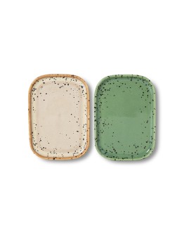 HK LIVING - 70s ceramics: small trays crayon, set of 2