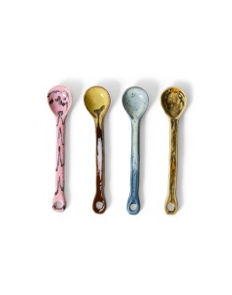 HK LIVING - 70s ceramics: spoons sketch, M, set of 4