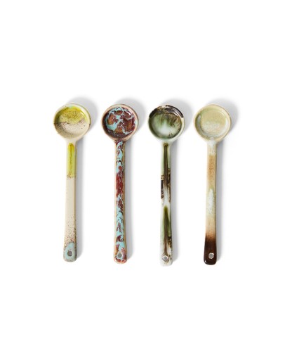 HK LIVING - 70s ceramics: spoons blend, M, set of 4