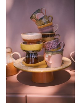 HK LIVING - 70s ceramics: tapas bowl on base Creek, L