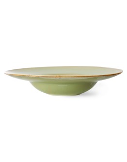 HK LIVING - Chef ceramics: Pasta plate moss green