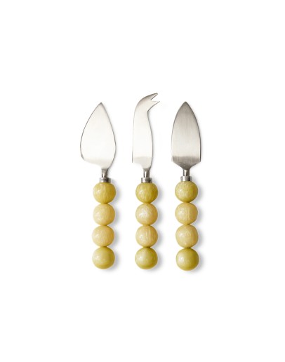 HK LIVING - Cheese knives lemon, set of 3 HK LIVING - Cheese knives lemon, set of 3