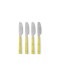 HK LIVING - 70s cutlery: butter knives lemon, set of 4