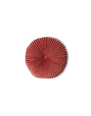 HK LIVING - Round ripple cushion burgundy