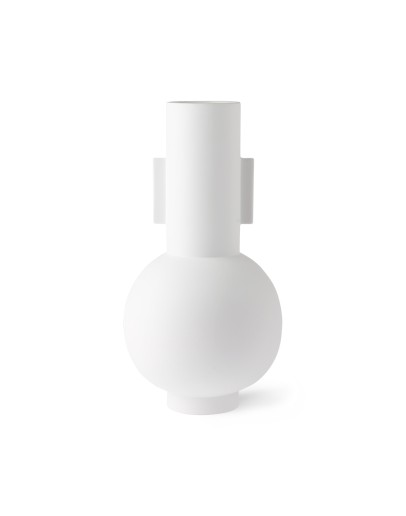 HK LIVING - Matt white vase L
