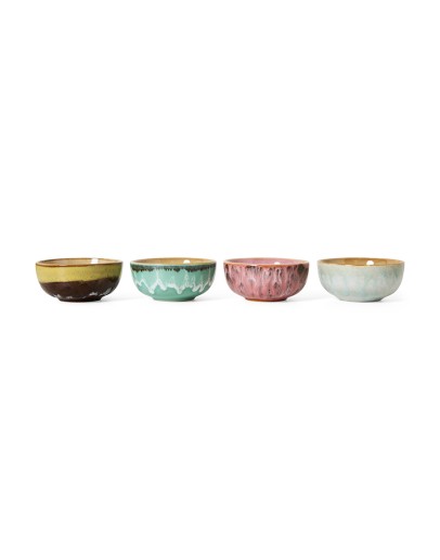 HK LIVING - 70s ceramics: XS bowls modernist, set of 4