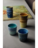HK LIVING - 70s ceramics: Van Gogh coffee mugs starry night, set of 2