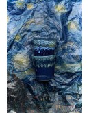 HK LIVING - 70s ceramics: Van Gogh coffee mugs starry night, set of 2