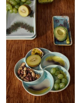 HK LIVING -70s ceramics: snack tray Glint