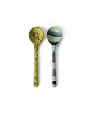 HK LIVING - 70s ceramics: serving spoons mines, set of 2 HK LIVING - 70s ceramics: serving spoons mines, set of 2