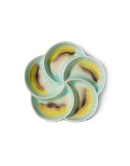 HK LIVING -70s ceramics: snack tray Glint