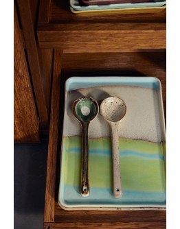 HK LIVING - 70s ceramics: serving spoons hills, set of 2