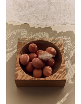 HK LIVING - Teak cube bowl small