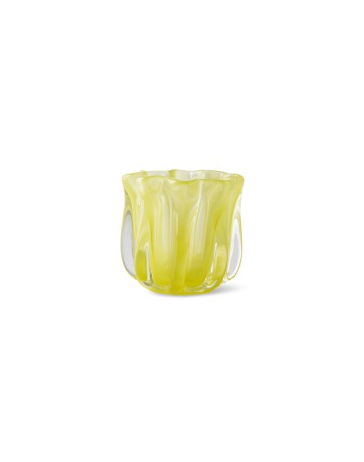 HK LIVING - Corolla candle holder lime