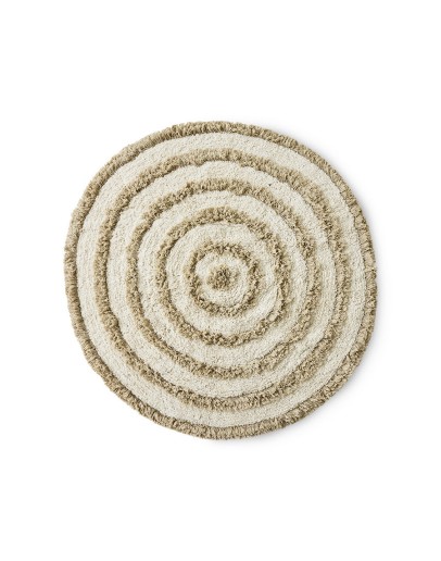 HK LIVING - Round bath mat cream, Ø120cm
