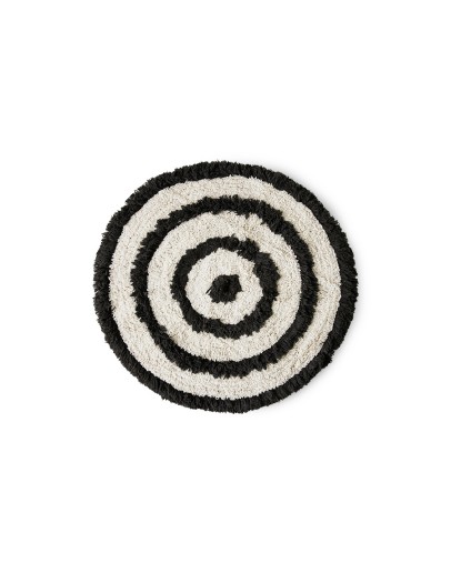 HK LIVING - Round bath mat monochrome, Ø80cm