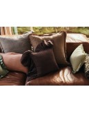HK LIVING - Ruffle cushion, chestnut HK LIVING - Ruffle cushion, chestnut