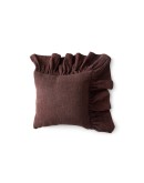 HK LIVING - Ruffle cushion, chestnut HK LIVING - Ruffle cushion, chestnut