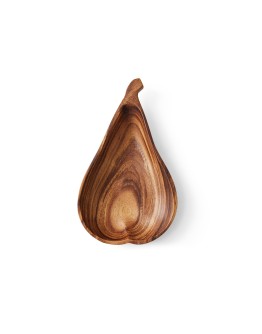 HK LIVING - Acacia pear bowl M