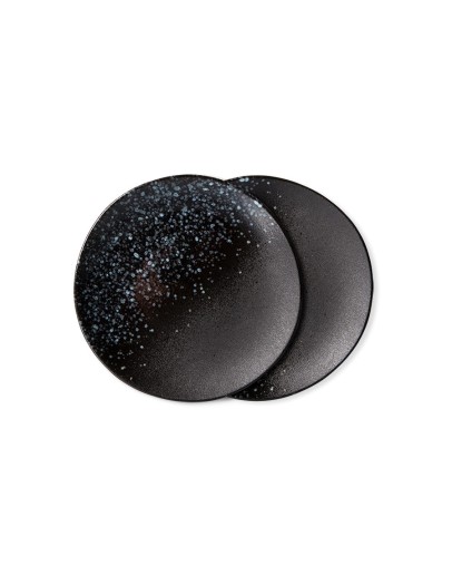 HK LIVING - 70s ceramics: dessert plates stars, set of 2