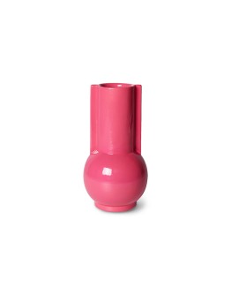 HK LIVING - Ceramic vase hot pink
