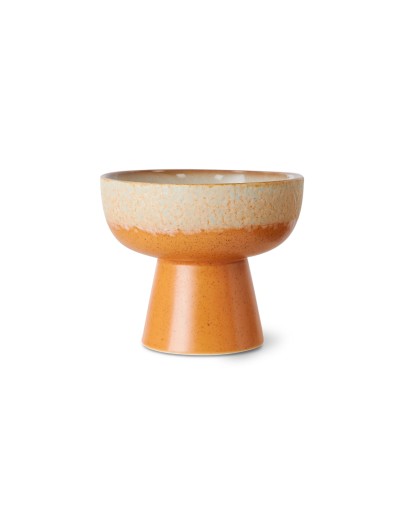 HK LIVING - 70s ceramics: tapas bowl on base Dunes, S