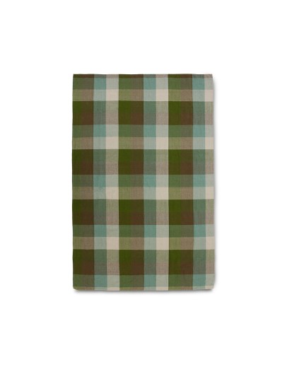 HK LIVING - Vida check table cloth Mint/olive
