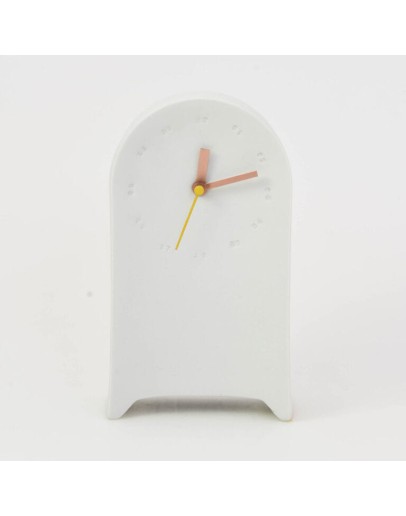 STUDIO HARM & ELKE - Clock | Desk | White - Yellow