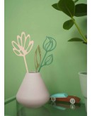 STUDIO HARM & ELKE - Acrylic flowers | Nude/Smoke/Darkgreen