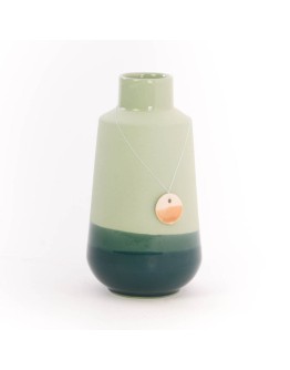 STUDIO HARM & ELKE - Dip vase | M | Green 062