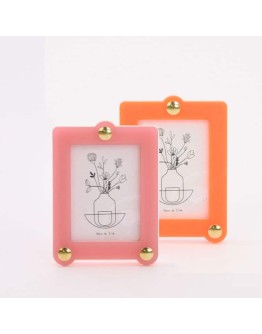 STUDIO HARM & ELKE - Photo frame | Small | Neon orange/pink