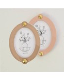 STUDIO HARM & ELKE - Photo wall frame | Small | Oval | Nude/smoke