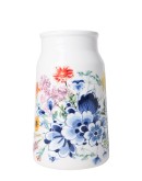 HEINEN DELFTSBLAUW - Melkbus vaas Wildbloemen Bloementuintje - Keramiek - 25,5 cm