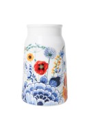 HEINEN DELFTSBLAUW - Melkbus vaas Wildbloemen Bloemen oase - Keramiek - 20,5 cm