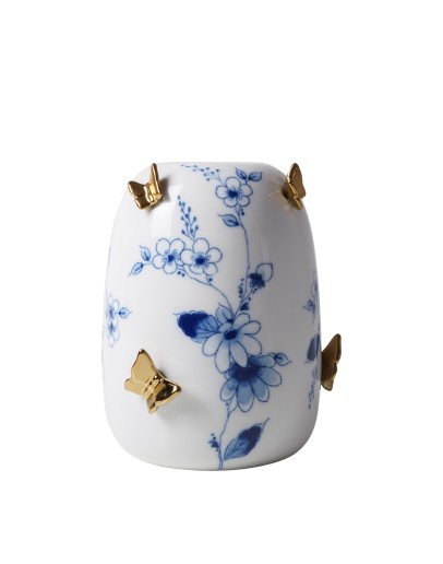 HEINEN DELFTSBLAUW - Vaas Vlindergoud 11 cm