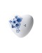 HEINEN DELFTSBLAUW - Gelukssteentje Hart - Keramiek - 4 cm