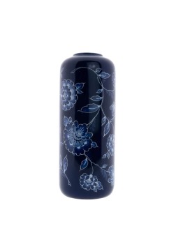 HEINEN DELFTSBLAUW - Cilindervaas Blauw - Cabinet des Fleurs - Keramiek - 26 cm