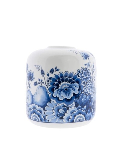 HEINEN DELFTSBLAUW - Vaas Fruit - Cabinet des Fleurs - Keramiek - 17 cm HEINEN DELFTSBLAUW - Vaas Fruit - Cabinet des Fleurs - Keramiek - 17 cm