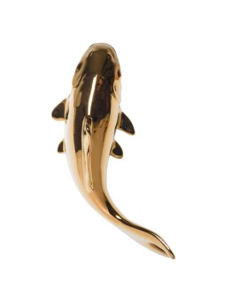 HEINEN DELFTSBLAUW - Wanddecoratie vis - Keramiek - Goud - Middel - 23 cm