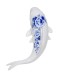 HEINEN DELFTSBLAUW - Wanddecoratie vis - Keramiek - Delfts blauw - Groot - 27 cm